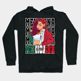 Mexican Girl Viva Mexico Mexicana Pride Hoodie